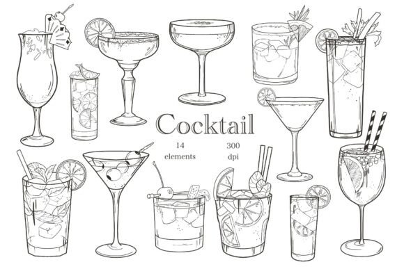 Cocktail Clipart and Drinks Illustrations: Strategic Tools for Creative and Business Impact