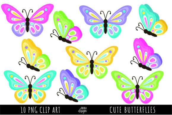 CUTE BUTTERFLIES: A Versatile Design Resource for Creatives and Crafters