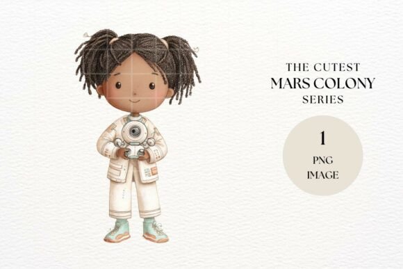 Cute Space Explorer Illustration: A Versatile Design Asset for Creative Projects