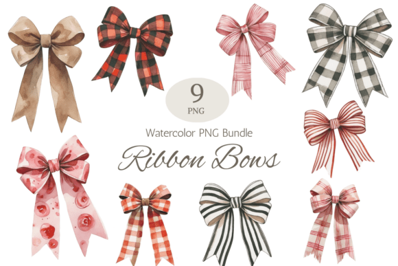 Exploring the Versatility of the Watercolor Ribbon Bows PNG Bundle