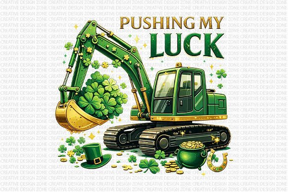 Pushing My Luck Excavator PNG