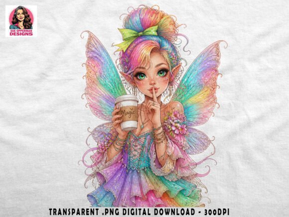 Rainbow Fairy Magic Fantasy PNG Design