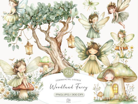 Unlocking Creativity: The Rise of the Woodland Fairy Clipart Set in Modern Design